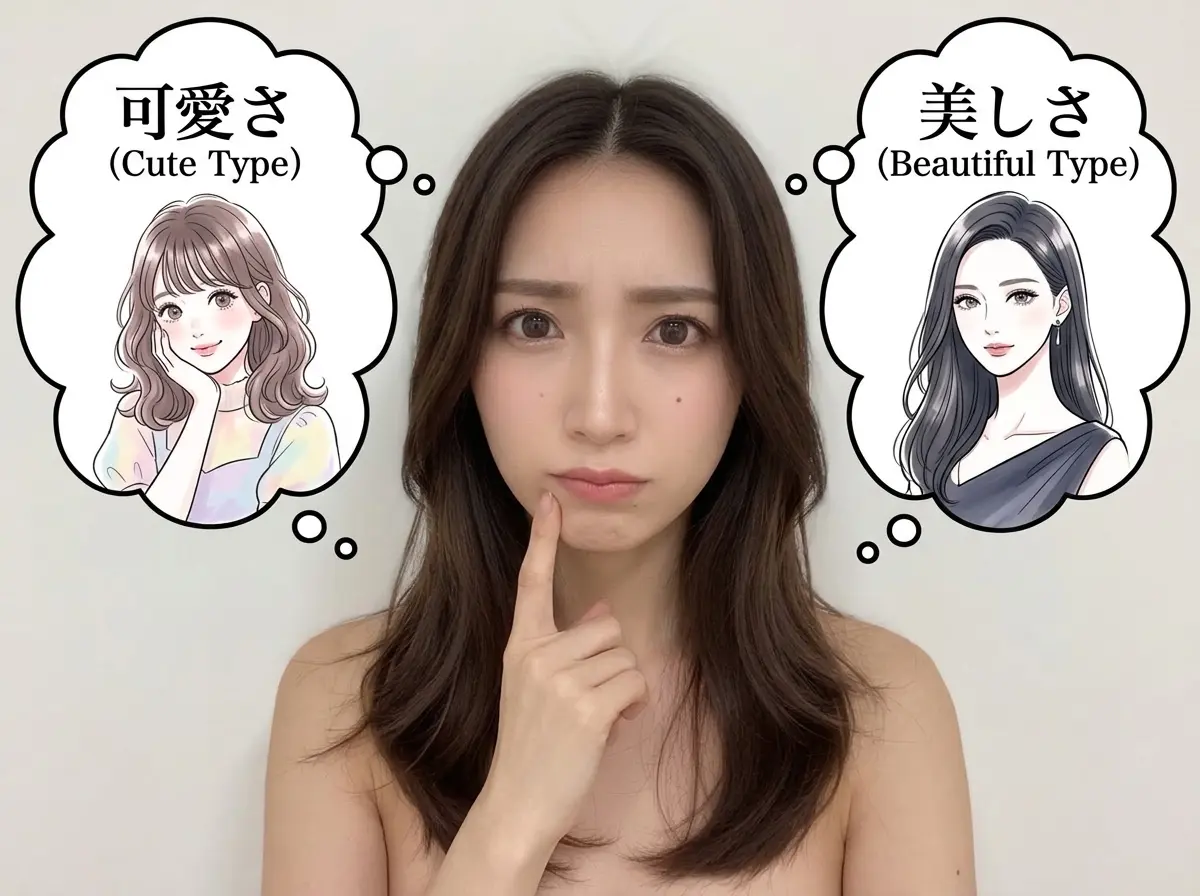 どちらがタイプか迷ってる女性