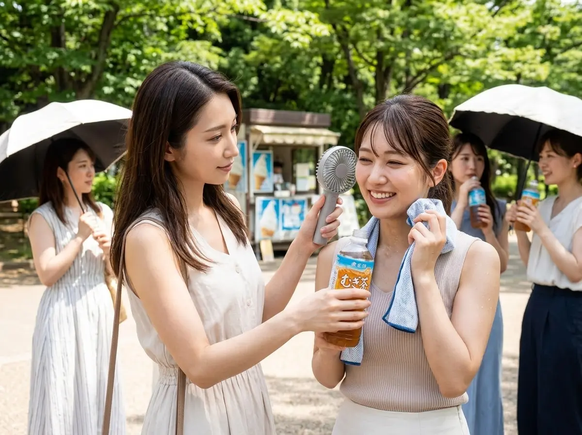 他の女性を気遣ってる女性